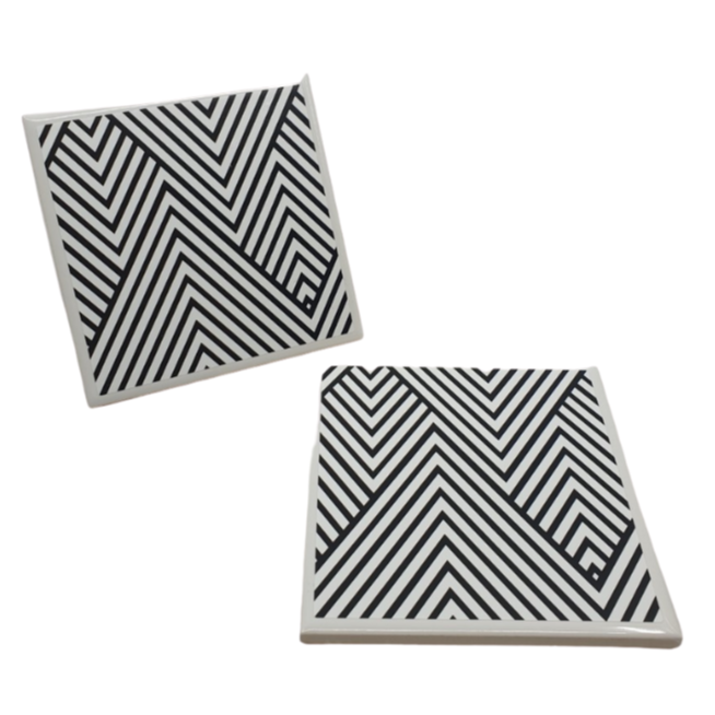 Monochrome Ceramic Coasters