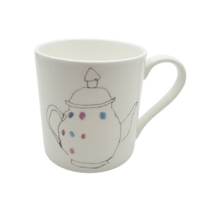 Teapot Design Bone China Mug - from Death by Tea