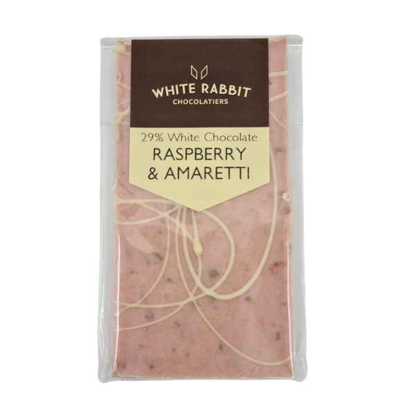 Raspberry & Amaretti Chocolate Bar - from White Rabbit Chocolatiers