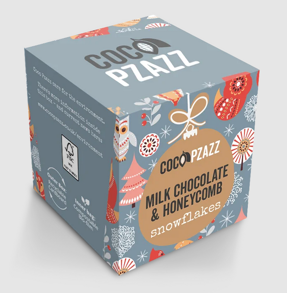 Milk Chocolate & Honeycomb Snowflakes - from Coco Pzazz